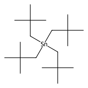 Stannane, tetrakis(2,2-dimethylpropyl)- structure