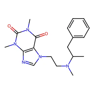 7-(2-(1-Methyl-2-phenyl-ethylamino)propyl)theophylline structure