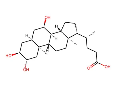 2beta,3alpha,7alpha-Trihydroxy-5beta-cholan-24-oic Acid structure
