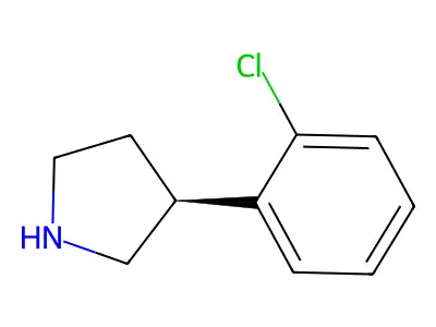 3-(2-Chlorophenyl)pyrrolidine structure