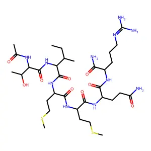 L-Argininamide, N-acetyl-L-threonyl-L-isoleucyl-L-methionyl-L-methionyl-L-glutaminyl- structure