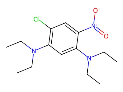 4-Chloro-6-nitro-N,N,N',N'-tetraethyl-1,3-phenylenediamine structure