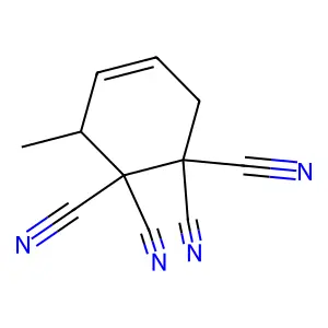 3-甲基-4-环己烯-1,1,2,2-四甲腈 structure