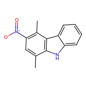 9H-Carbazole, 1,4-dimethyl-3-nitro- structure