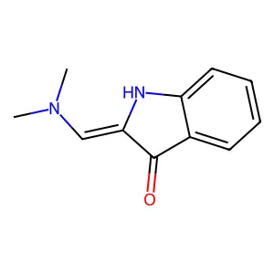 (2E)-2-(dimethylaminomethylidene)-1H-indol-3-one structure