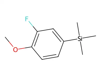 1-(Trimethylsilyl)-3-fluoro-4-methoxybenzene structure