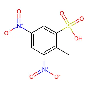 2,4-Dinitrotoluene-6-sulfonic acid structure