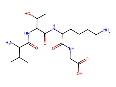 Val-Thr-Lys-Gly structure