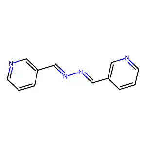 3-Pyridinecarboxaldehyde, 2-(3-pyridinylmethylene)hydrazone structure