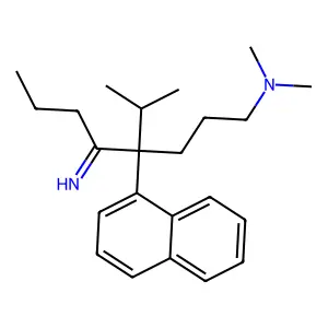 1-Octylamine, N,N-dimethyl-5-imino-4-isopropyl-4-naphthyl- structure