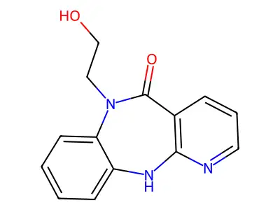 6-(2-hydroxyethyl)-11H-pyrido[3,2-c][1,5]benzodiazepin-5-one structure
