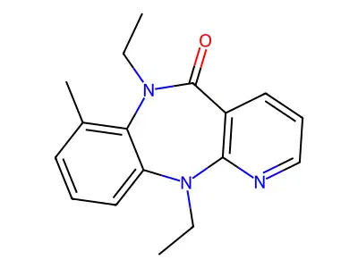 N6,N11-Diethyl-7-methyl-6,11-dihydro-5H-pyrido(2,3-b)(1,5)benzodiazepin-5-one structure