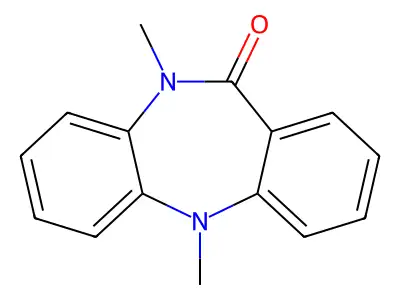 N,N-Dimethyl-5,10-dihydro-11H-dibenzo(b,e)(1,4)diazepin-11-one structure