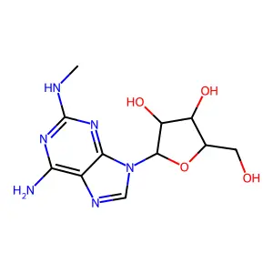 2-(Methylamino)adenosine structure