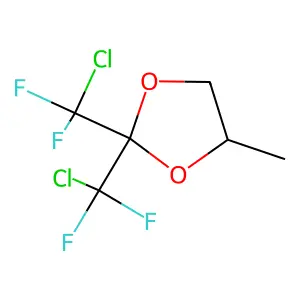 2,2-Bis[chloro(difluoro)methyl]-4-methyl-1,3-dioxolane structure