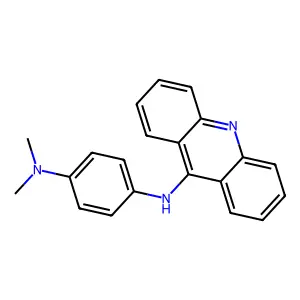 N4-9-吖啶基-N1,N1-二甲基-1,4-苯二胺 structure
