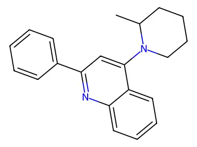 4-(2-Methylpiperidino)-2-phenylquinoline structure