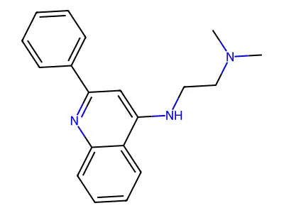 1,2-Ethanediamine, N,N-dimethyl-N'-(2-phenyl-4-quinolinyl)- structure