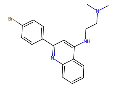 1,2-Ethanediamine, N'-(2-(4-bromophenyl)-4-quinolinyl)-N,N-dimethyl- structure