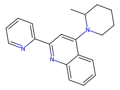 4-(2-Methylpiperidino)-2-(2-pyridyl)quinoline structure