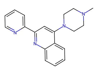 4-(4-Methylpiperazino)-2-(2-pyridyl)quinoline structure