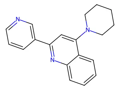 4-(Piperidin-1-YL)-2-(pyridin-3-YL)quinoline structure
