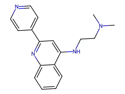 1,2-Ethanediamine, N,N-dimethyl-N'-(2-(4-pyridinyl)-4-quinolinyl)- structure