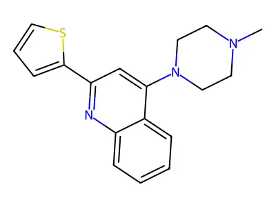 4-(4-Methyl-1-piperazinyl)-2-(2-thienyl)quinoline structure