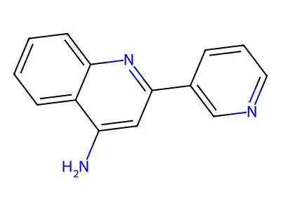2-(3-吡啶基)喹啉-4-胺 structure