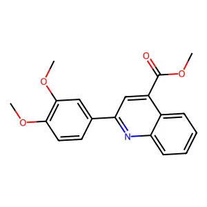 Methyl 2-(3,4-dimethoxyphenyl)-4-quinolinecarboxylate structure
