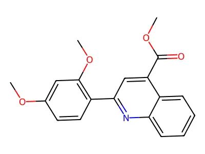 Methyl 2-(2,4-dimethoxyphenyl)quinoline-4-carboxylate structure