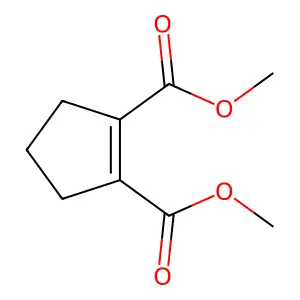 Dimethyl cyclopent-1-ene-1,2-dicarboxylate structure