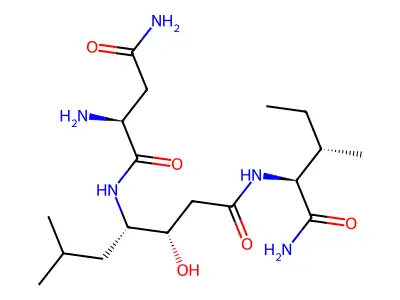 Asn-Sta-Ile-NH2 structure