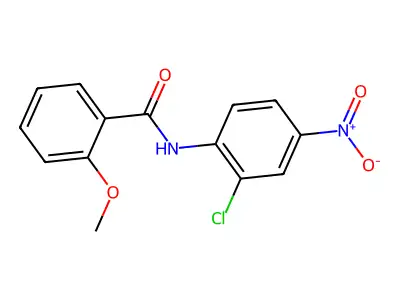 N-(2-chloro-4-nitrophenyl)-2-methoxybenzamide structure