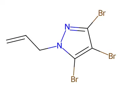 1H-Pyrazole, 3,4,5-tribromo-1-(2-propen-1-yl)- structure
