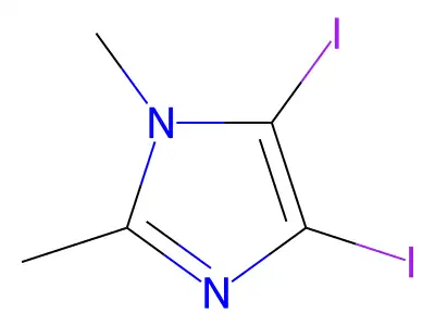 4,5-Diiodo-1,2-dimethyl-1H-imidazole structure