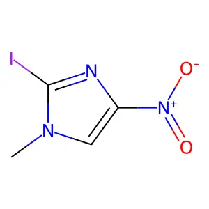 2-Iodo-1-methyl-4-nitro-1H-imidazole structure