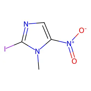 2-iodo-1-methyl-5-nitro-1H-imidazole structure