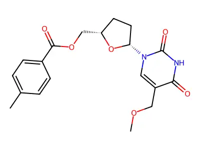 2',3'-Dideoxyuridine deriv. structure