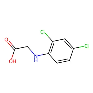N-(2,4-Dichlorophenyl)glycine structure