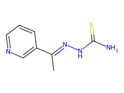 (1-Pyridin-3-ylethylideneamino)thiourea structure
