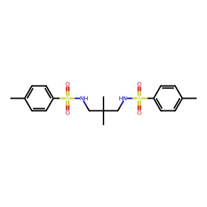 N,N'-(2,2-dimethylpropane-1,3-diyl)bis(4-methylbenzenesulfonamide) structure