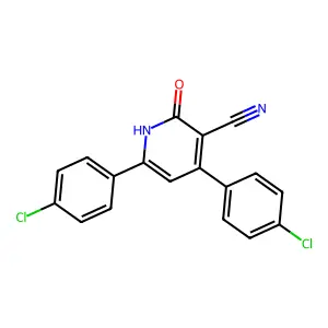 4,6-Bis(4-chlorophenyl)-2-hydroxynicotinonitrile structure
