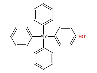 Tetraphenylstibium structure