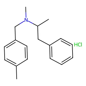 Phenethylamine, N,alpha-dimethyl-N-(p-methylbenzyl)-, hydrochloride, (+)- structure