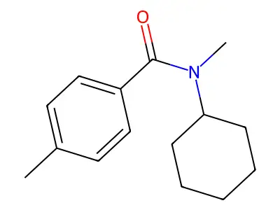 N-cyclohexyl-N,4-dimethylbenzamide structure