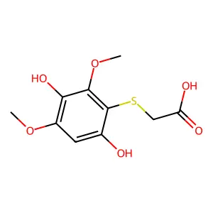 2,6-二甲氧基氢醌-3-巯基乙酸 structure