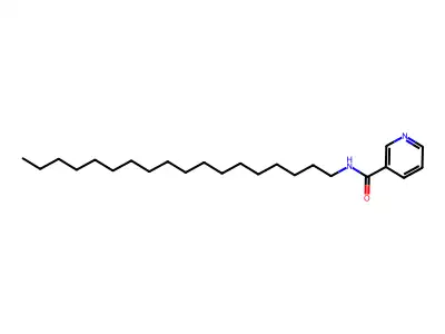 N-octadecylpyridine-3-carboxamide structure
