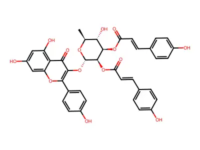 2'',3''-Di-O-p-coumaroylafzelin structure