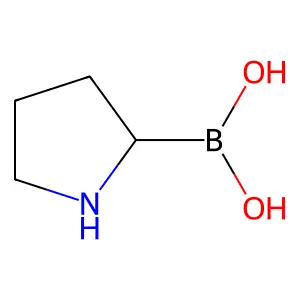 Pyrrolidin-2-ylboronic acid structure